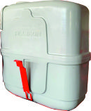 TANQUE DE POLIETILENO 850 LITROS COM AGUA LIMPA - ALLIKON
