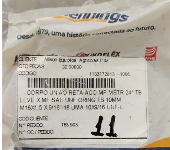 ADAPTADOR SPYDER UMA 10X9/16 UNF-L (TB10 M16X1,5X9/16-18)